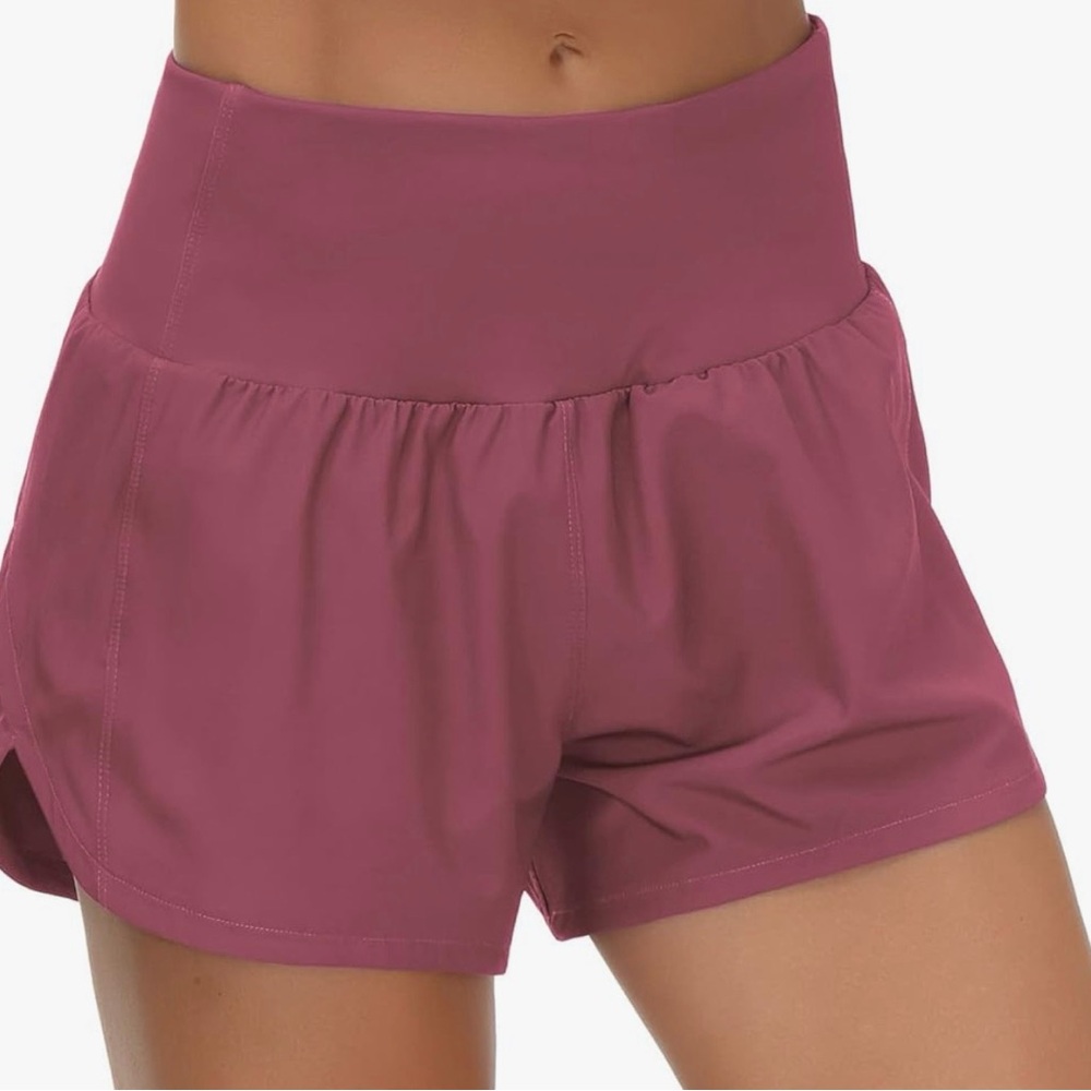 High-Waisted Mauve Shorts for Women